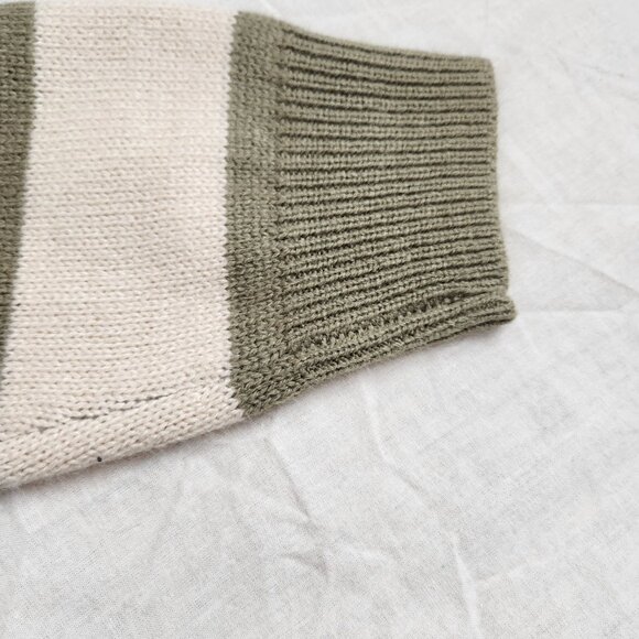 H&M Khaki Green striped sweater - XXS - Picture 11 of 12